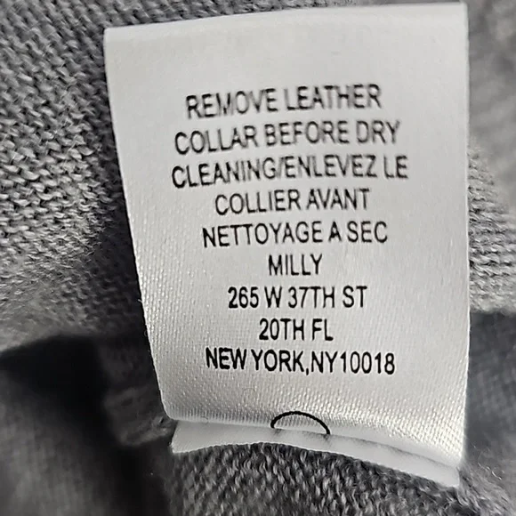 Milly gray sweater sz M - Picture 9 of 15